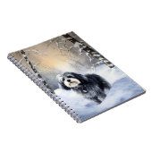 ハバニーズが雪のクリスマスを祝う ノートブック (右側)