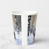 ハバニーズが雪のクリスマスを祝う 紙コップ (右)