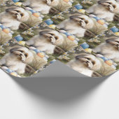 ハバニーズとイースターエッグ ラッピングペーパー (角)