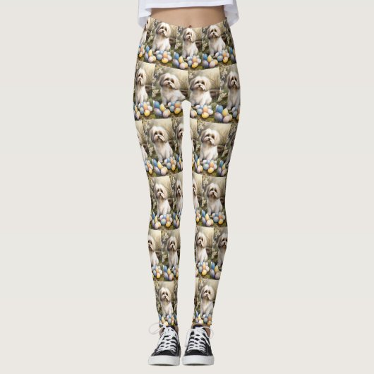 ハバニーズとイースターエッグ レギンス (正面)