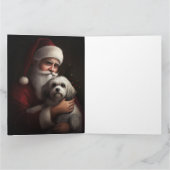 ハバニーズとサンタクロースフェスティバルクリスマス カード (内部)