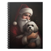ハバニーズとサンタクロースフェスティバルクリスマス ノートブック (正面)