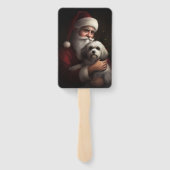 ハバニーズとサンタクロースフェスティバルクリスマス ハンドファン (裏面)