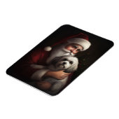 ハバニーズとサンタクロースフェスティバルクリスマス マグネット (左側)