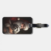 ハバニーズとサンタクロースフェスティバルクリスマス ラゲッジタグ (裏面横)