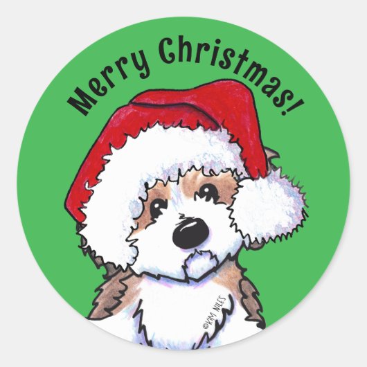 ハバニーズのクリスマスシール ラウンドシール (正面)