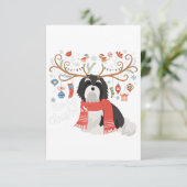 ハバニーズのクリスマストナカイ犬プレミアム 出欠カード (スタンド正面)