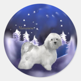 ハバニーズのクリスマスプレゼント ラウンドシール