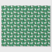 ハバニーズのクリスマス犬 ラッピングペーパー (フラット)