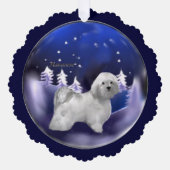 ハバニーズのクリスマス オーナメントカード (正面)