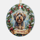 ハバニーズのクリスマス セラミックオーナメント (左)