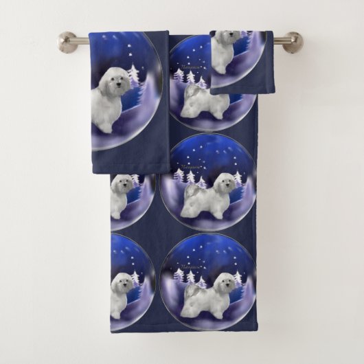 ハバニーズのクリスマス バスタオルセット (インサイチュ)