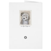 ハバニーズの子犬の絵 - かわいいオリジナルの犬のアート (裏面)