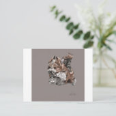 ハバニーズの子犬 ポストカード (スタンド正面)