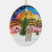 ハバニーズの子犬 Xmas Music 2 セラミックオーナメント (右)