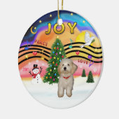 ハバニーズの子犬 Xmas Music 2 セラミックオーナメント (左)