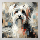 ハバニーズの犬アートポスター ポスター (正面)