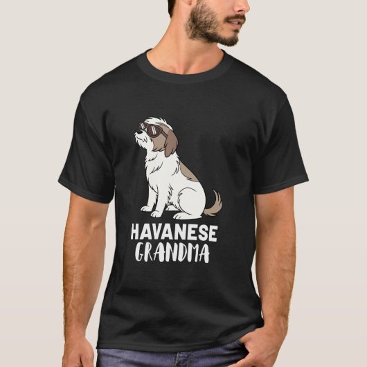 ハバニーズの飼い主の祖母 Tシャツ (正面)