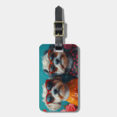 ハバニーズハートバラバレンタインデー ラゲッジタグ (正面縦)