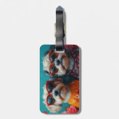 ハバニーズハートバラバレンタインデー ラゲッジタグ (裏面縦)