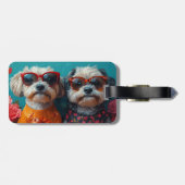 ハバニーズハートバラバレンタインデー ラゲッジタグ (裏面横)