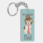 ハバニーズパパ キーホルダー (正面左)