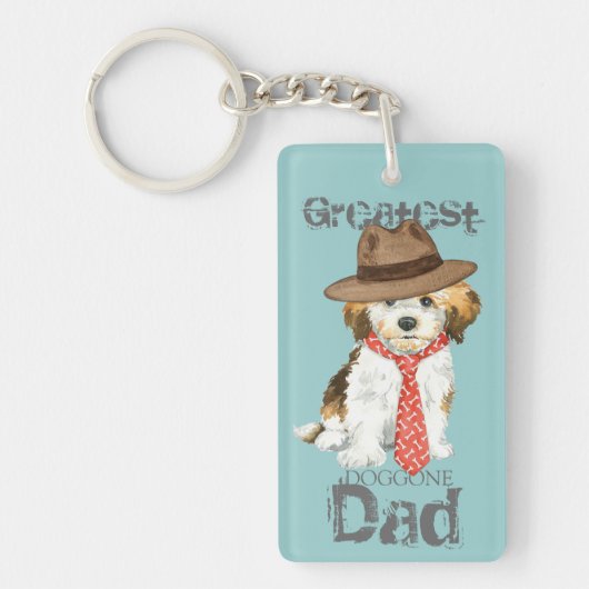 ハバニーズパパ キーホルダー (正面)