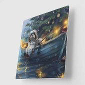 ハバニーズフェスティバル航海 スクエア壁時計 (傾斜)