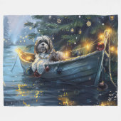 ハバニーズフェスティバル航海 フリースブランケット (正面(横))