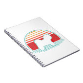 ハバニーズレトロヴィンテージドッグ恋人80sスタイルギフト ノートブック (右側)