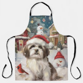 ハバニーズ冬のワンダーランドのクリスマスジョイ エプロン (正面)