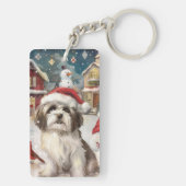 ハバニーズ冬のワンダーランドのクリスマスジョイ キーホルダー (裏面)