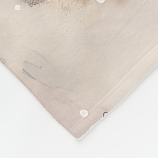 ハバニーズ冬のワンダーランドのクリスマスジョイ フリースブランケット (角)