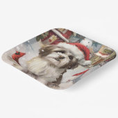 ハバニーズ冬のワンダーランドのクリスマスジョイ ペーパープレート (傾斜あり)