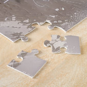 ハバニーズ犬がオートバイクリスマスに乗る ジグソーパズル (側面)