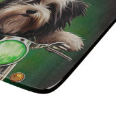 ハバニーズ犬が自転車を運転する聖パトリックの日 カッティングボード (角)