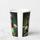 ハバニーズ犬が自転車を運転する聖パトリックの日 紙コップ (右)