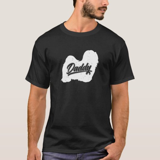 ハバニーズ犬のオーナーパパハバニーズの父 Tシャツ (正面)
