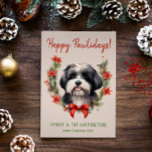 ハバニーズ犬のクリスマスハッピーパワリデイズハウリデイズ シーズンカード