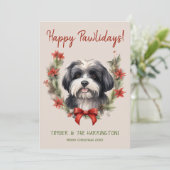 ハバニーズ犬のクリスマスハッピーパワリデイズハウリデイズ シーズンカード (スタンド正面)