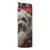 ハバニーズ犬のクリスマスフェスティバル タンブラー (回転右)