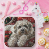 ハバニーズ犬のクリスマスフェスティバル ペーパープレート (パーティー)