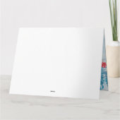 ハバニーズ犬のクリスマス配送トラックの雪 カード (裏面)