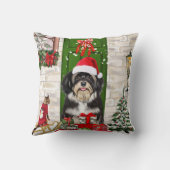 ハバニーズ犬のクリスマス クッション (裏面)