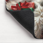 ハバニーズ犬のクリスマス マウスパッド (コーナー)