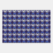 ハバニーズ犬のクリスマス ラッピングペーパーシート (正面3)