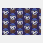 ハバニーズ犬のクリスマス ラッピングペーパーシート (正面)