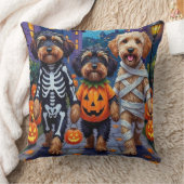 ハバニーズ犬のトリックまたは治療ハロウィーンコスチューム クッション (ブランケット)