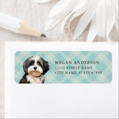 ハバニーズ犬の差出人住所ラベル ラベル (インサイチュ)