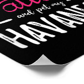 ハバニーズ犬の恋人タトゥーおもしろい犬マママギフトアイディア ポスター (角)